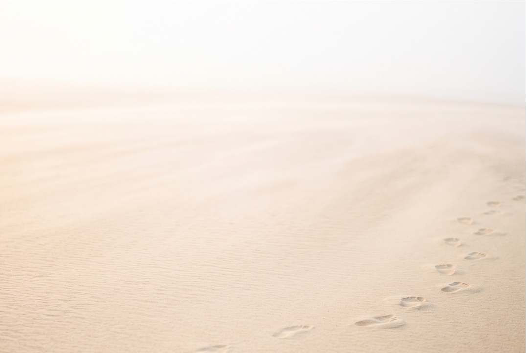 Golden Sands Footprints template front
