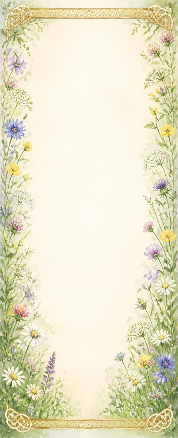Wildflower Bookmark memorial template