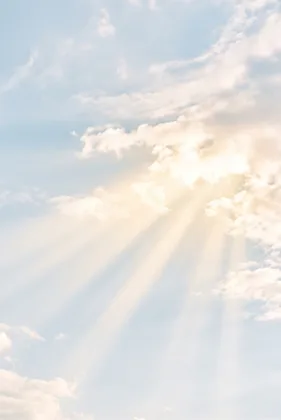 Heavenly Sun Rays memorial template