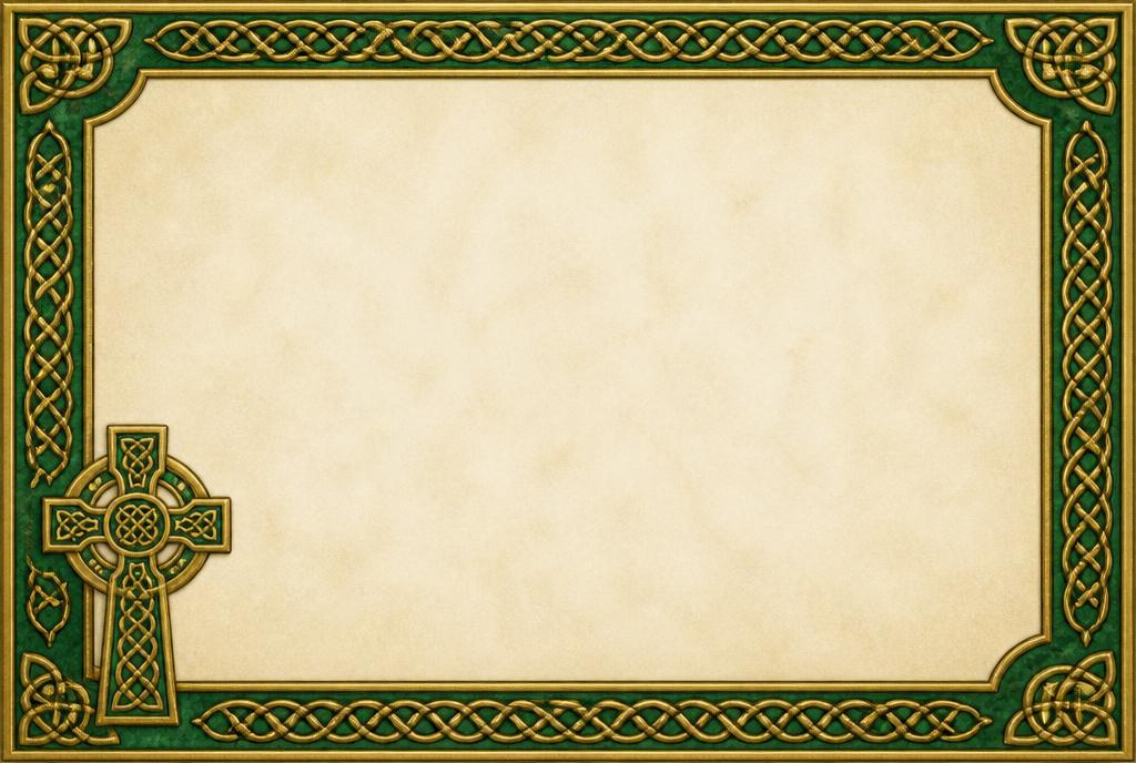 Celtic Cross Wallet Card memorial template
