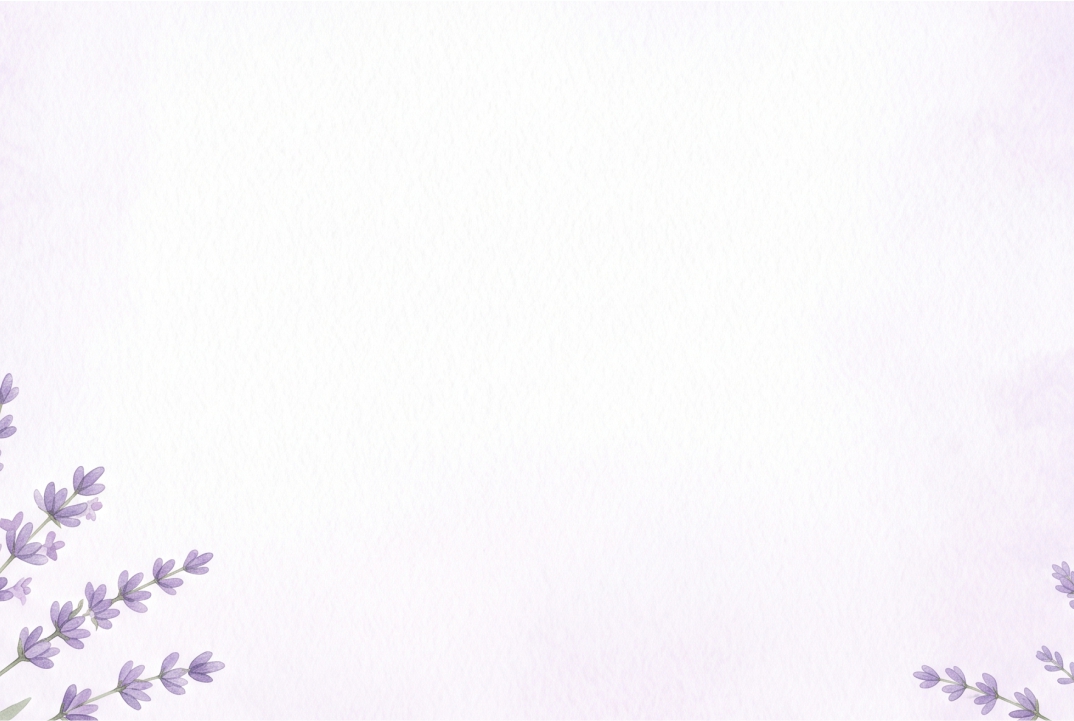 Lavender Sprigs template front