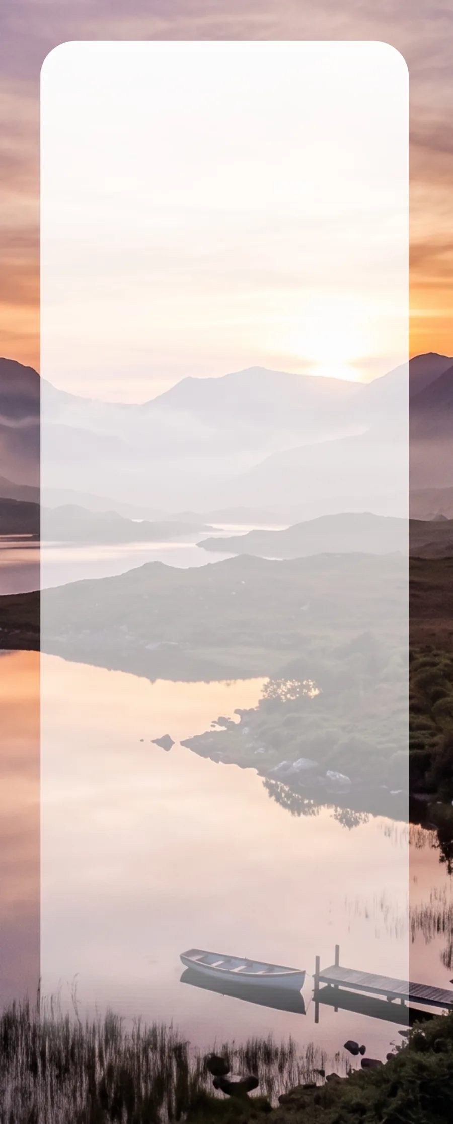 Mountain Lake at Dusk memorial template