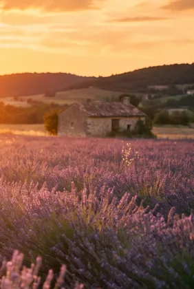 Stone Cottage & Lavender memorial template