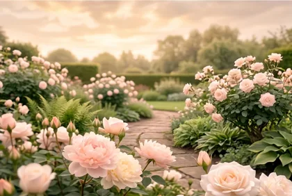 Rose Garden Path memorial template
