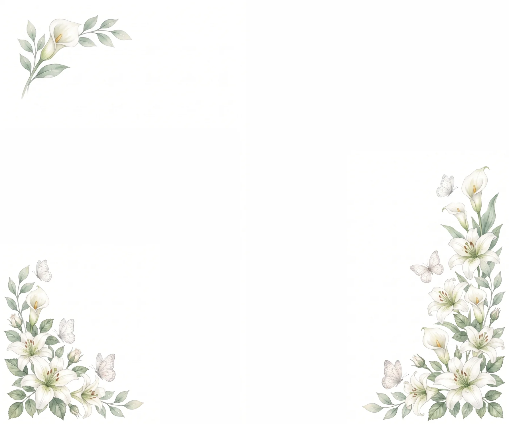 White Blossom Trail memorial template