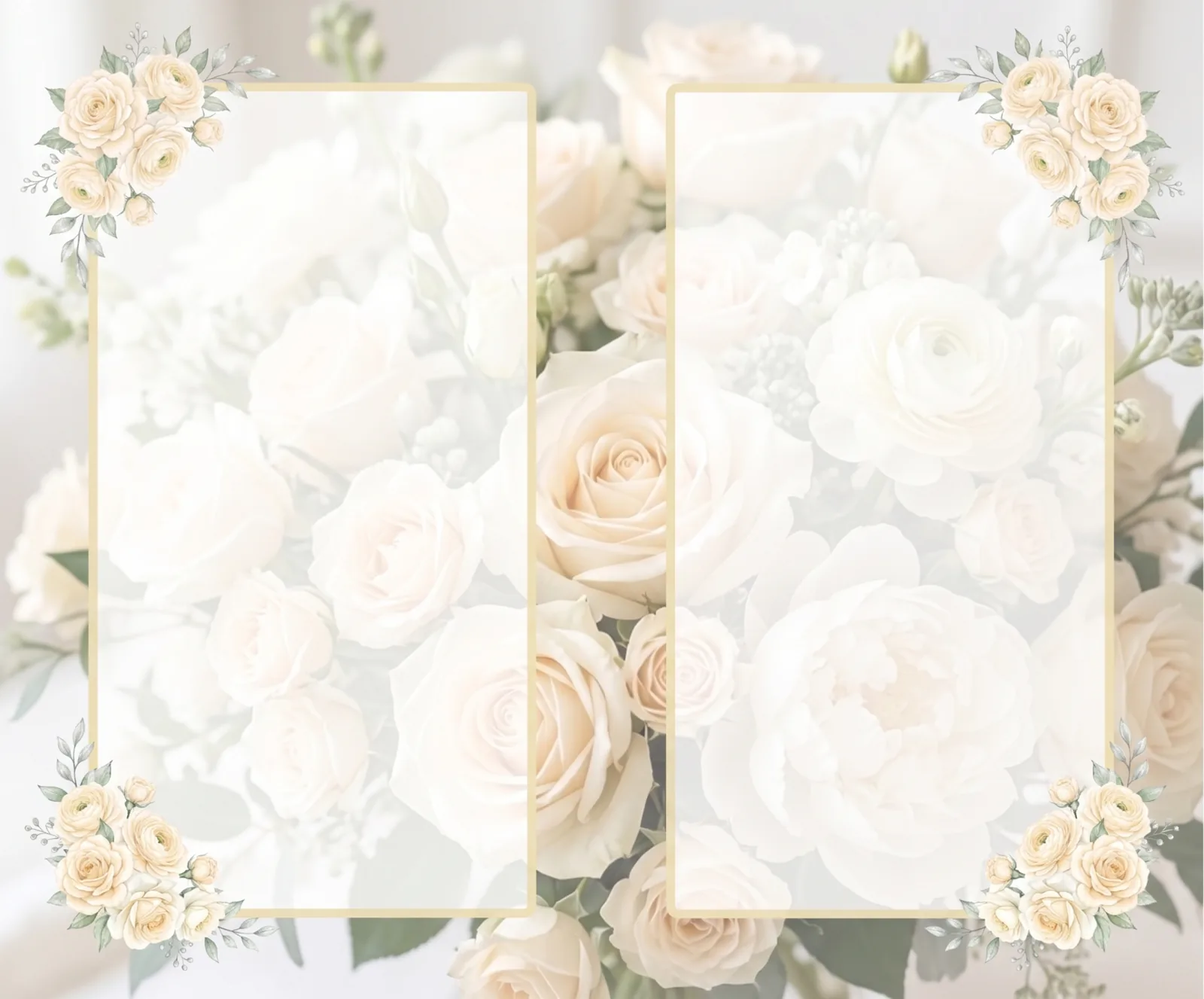 Cottage Blooms memorial template