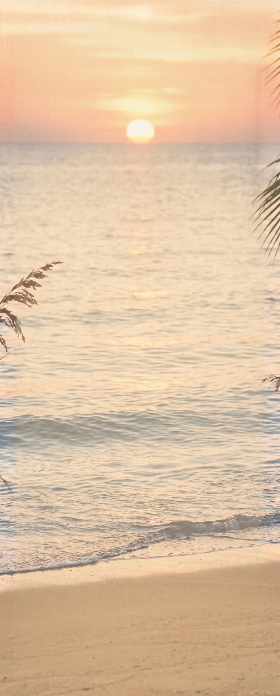 Sunset Over the Sea memorial template