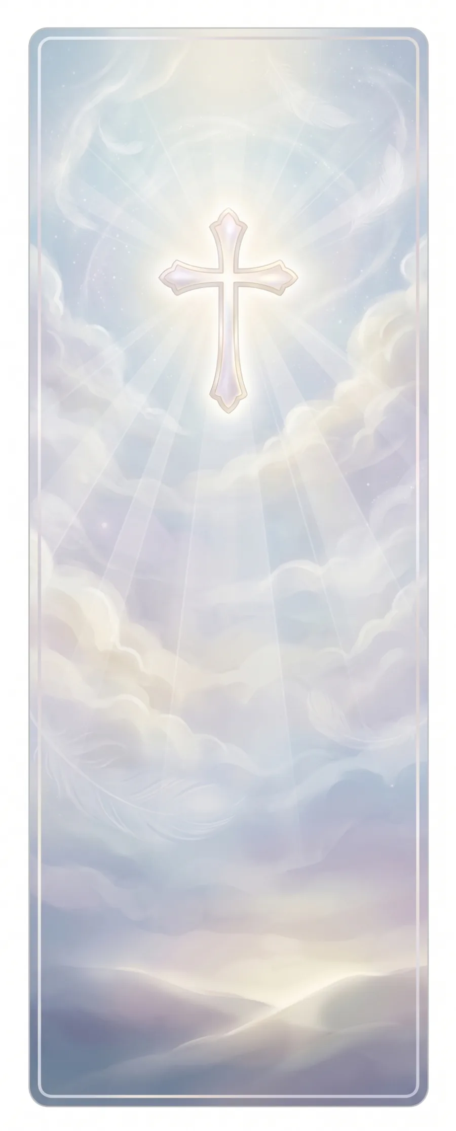 Heavenly Cross memorial template