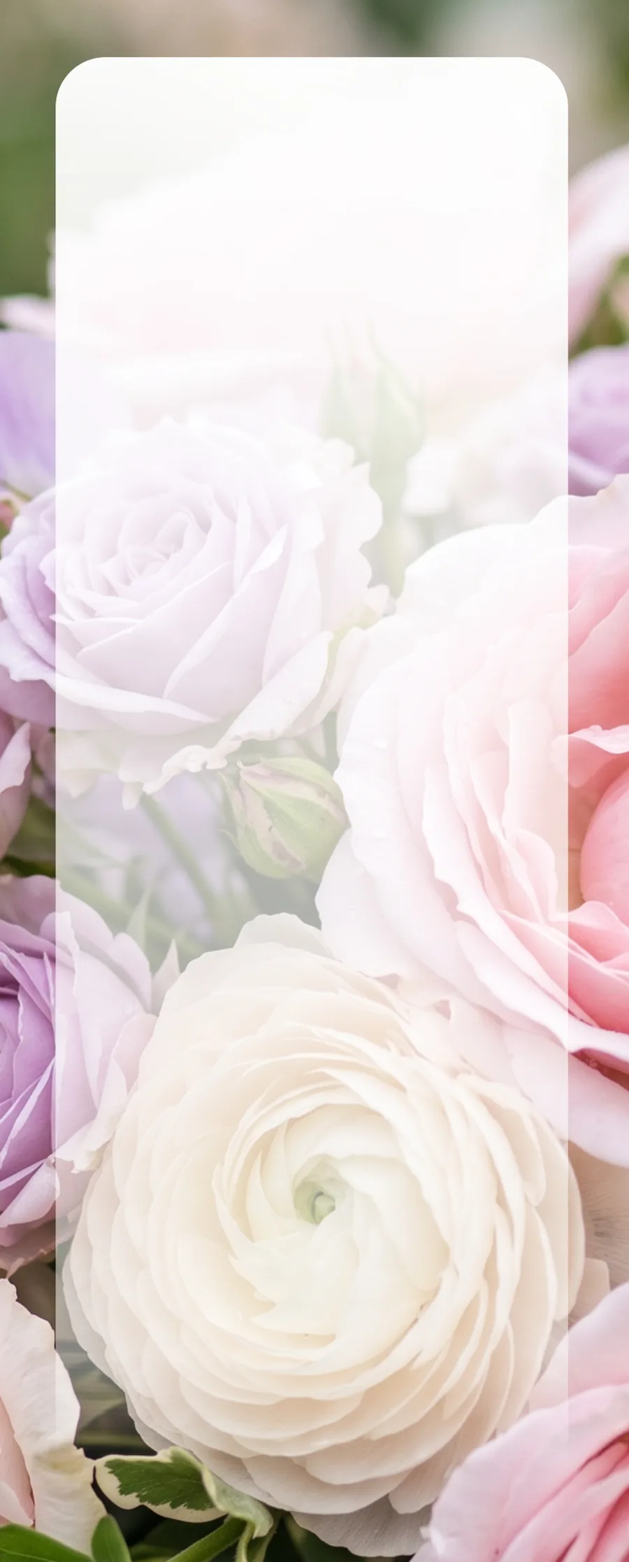 Ivory Rose Bouquet memorial template