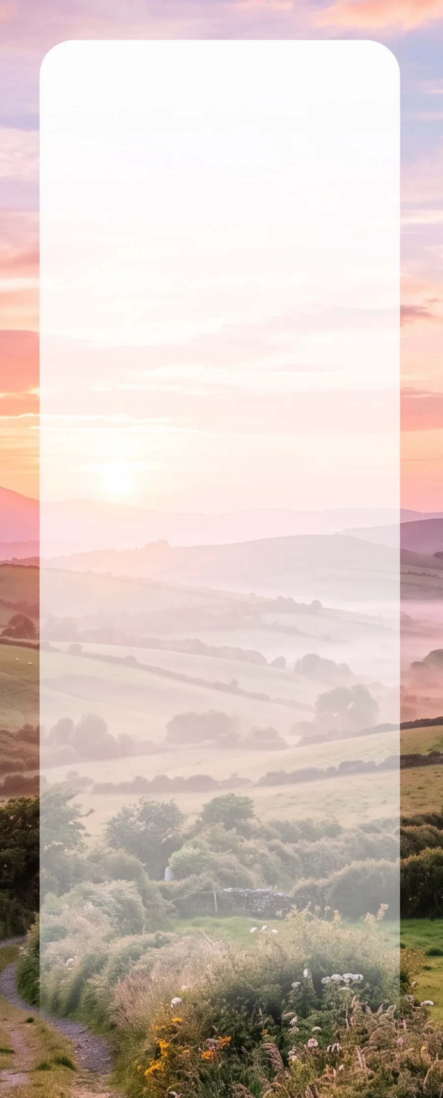 Sunrise Over the Hills memorial template