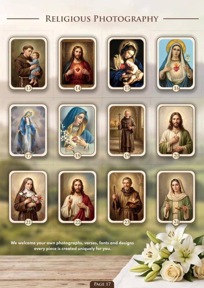Page 19 of the Irish Memorial Catalogue — Religious photography