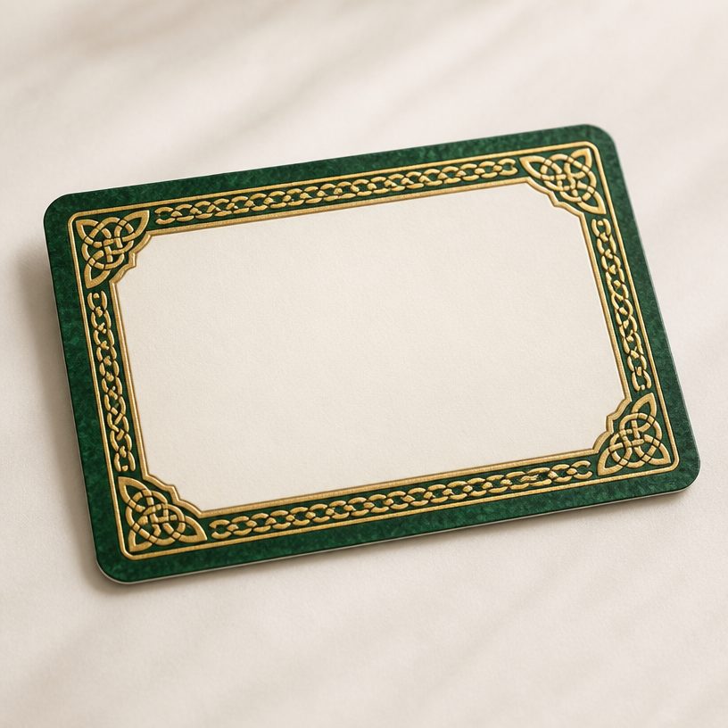 Custom Wallet Card Design template